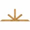 Ekena Millwork Saratoga Rough Sawn Timber Gable Bracket, Western Red Cedar, 72"W x 30"H x 4"D x 4"F, 10/12 Pitch GBW072X30X0404SAR00RWR - alternate 1